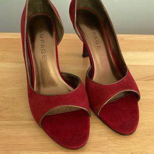 Rampage, 7.5M dark red heels